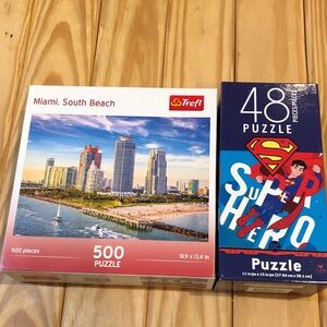 Bundle of two puzzles: 500 piece and 48 peace